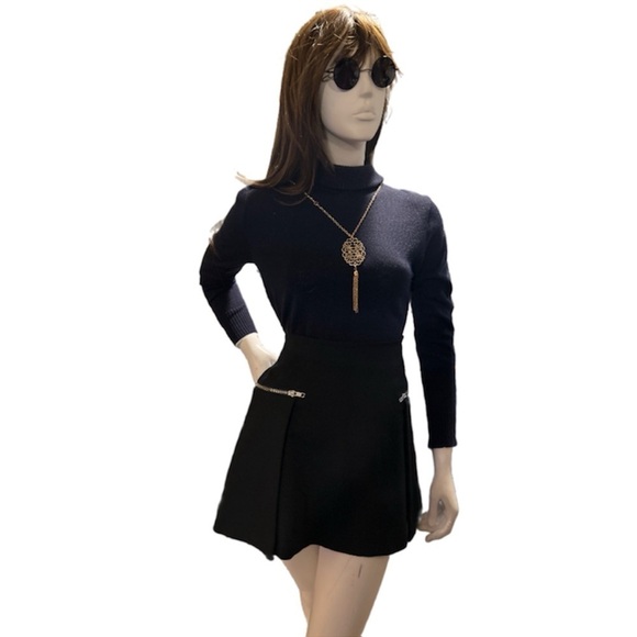 Parker Black Zip Up Mini Skirt, NWOT - Picture 2 of 4